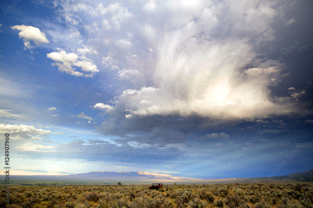 clouds n desert