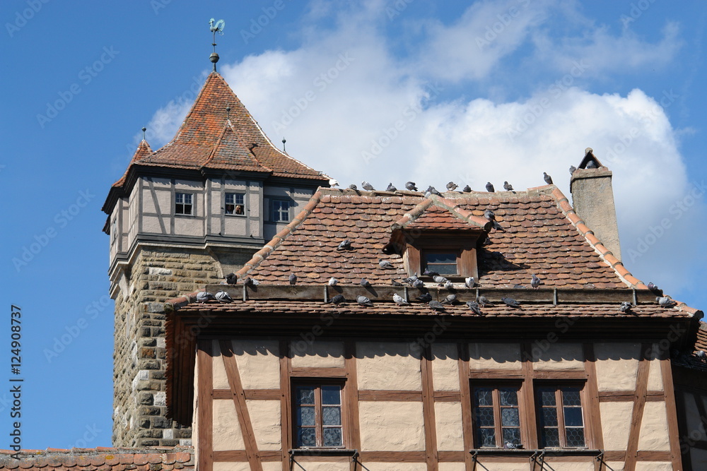 Rothenburg ob der Tauber in Bayern