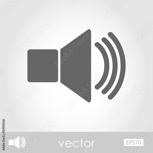 Audio speaker volume icon vector