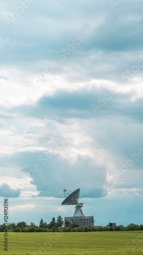 Observatory Antenna in Grass Field photo