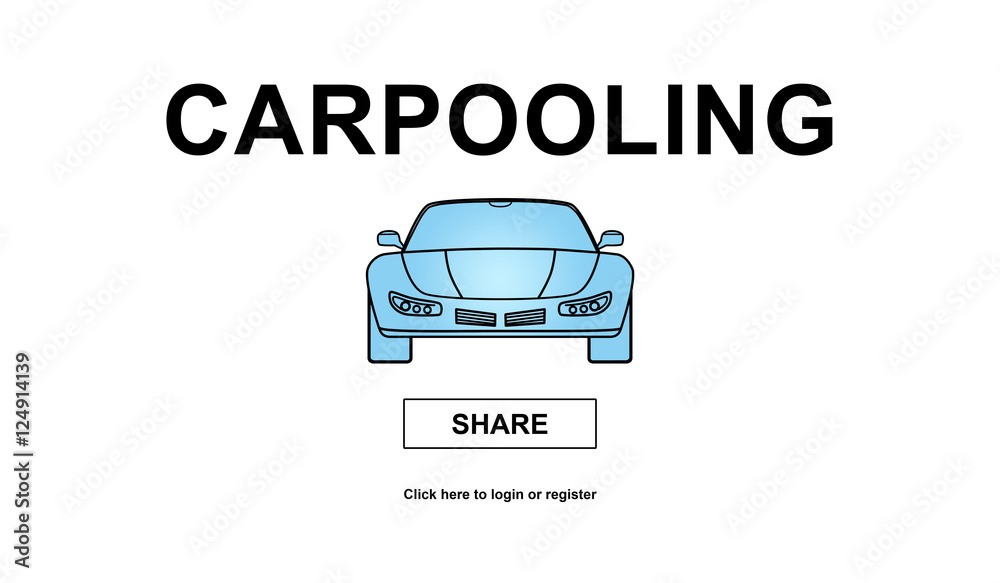 Concept of carpooling Concept of carpooling