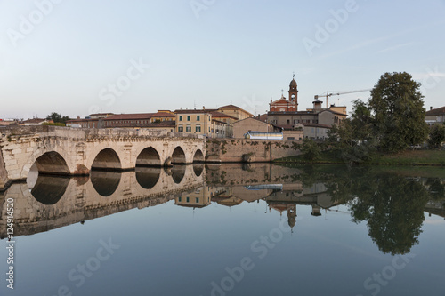 Bridge of Tiberius in Rimini, Italy.