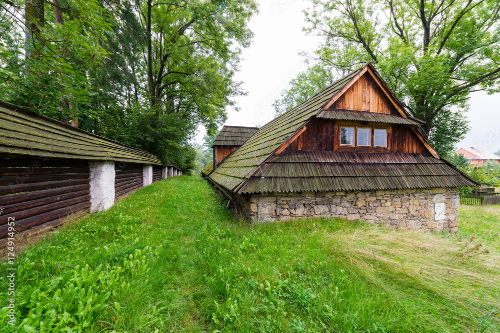 Traditional stone granary - the old manor cellar typical for lesser Poland