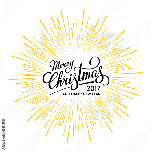 Christmas and Happy New Year 2017 White