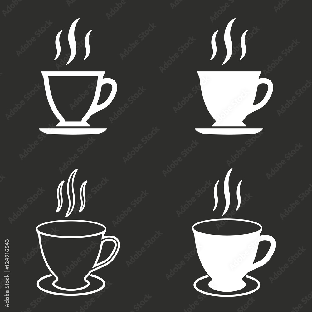 Obraz premium Coffee cup - vector icon.