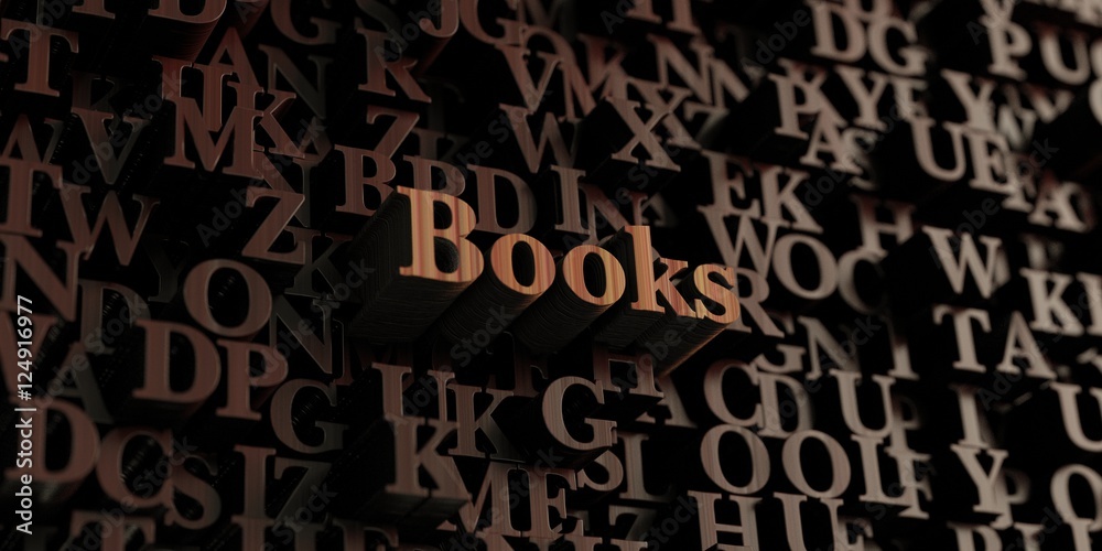 Books - Wooden 3D rendered letters/message. Can be used for an online banner ad or a print postcard. Books - Wooden 3D rendered letters/message. Can be used for an online banner ad or a print postcard.