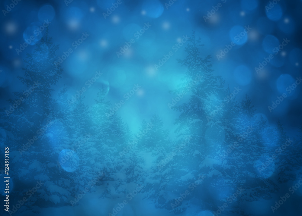 Weihnachtshintergrund blau
