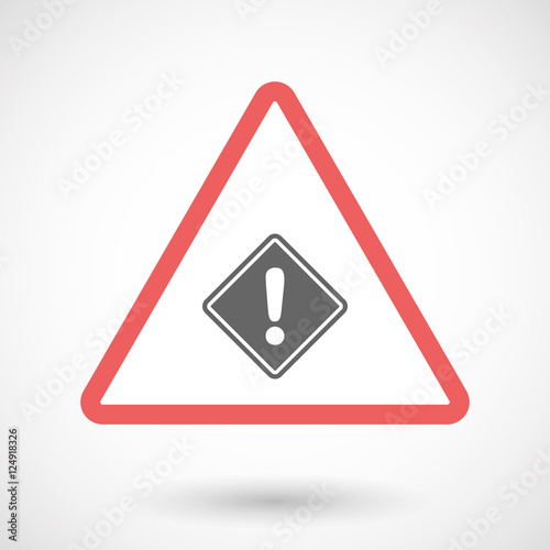 Free Download Isolated warning sign icon with   a warning road sign - GFXLoad