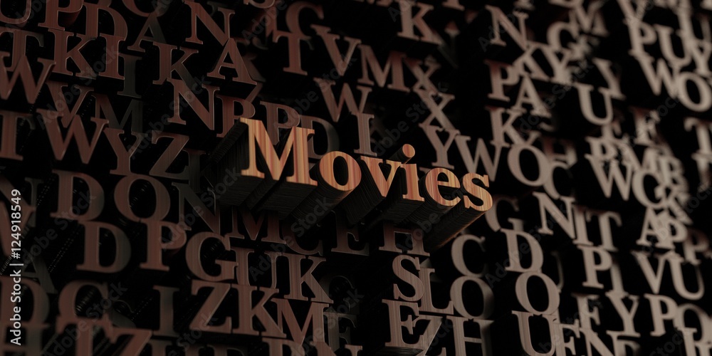 Movies - Wooden 3D rendered letters/message. Can be used for an online banner ad or a print postcard. Movies - Wooden 3D rendered letters/message. Can be used for an online banner ad or a print postcard.