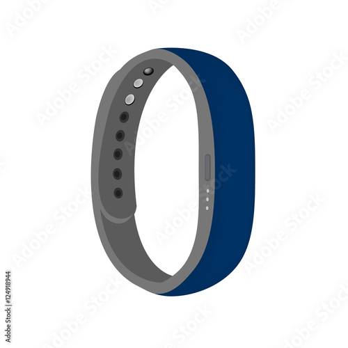 blue color smart band vector isolated