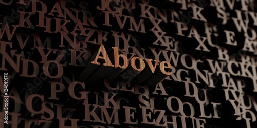 Above - Wooden 3D rendered letters/message. Can be used for an online banner ad or a print postcard.