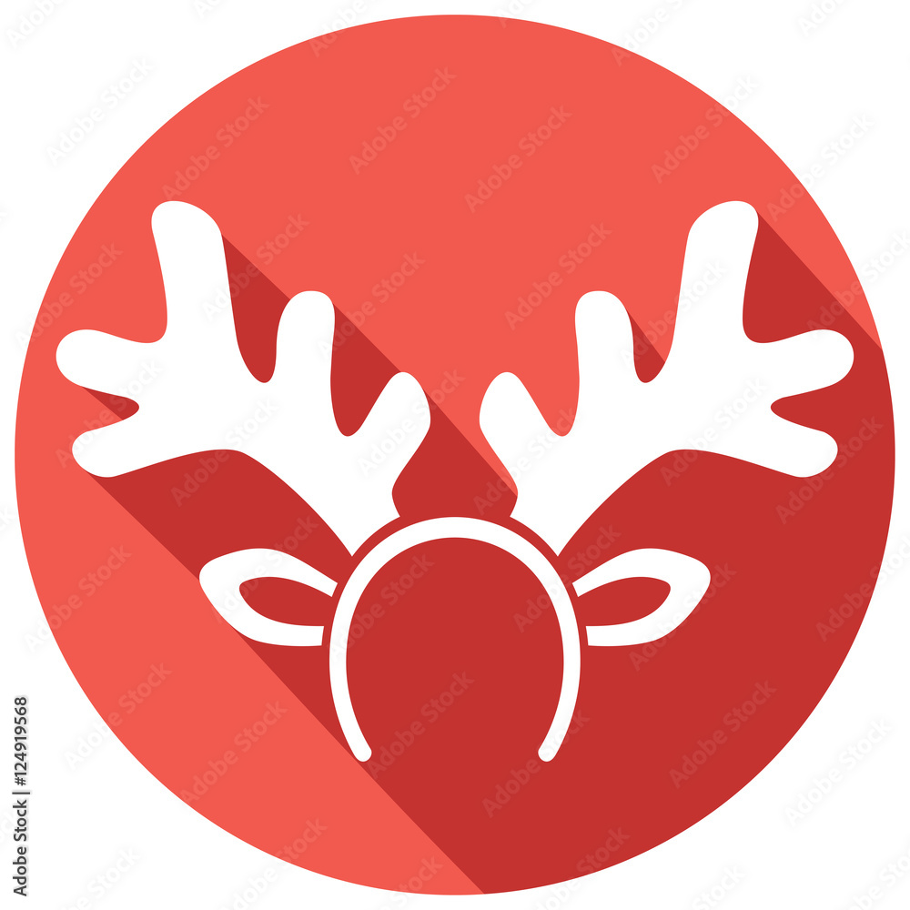 reindeer mask flat icon reindeer mask flat icon