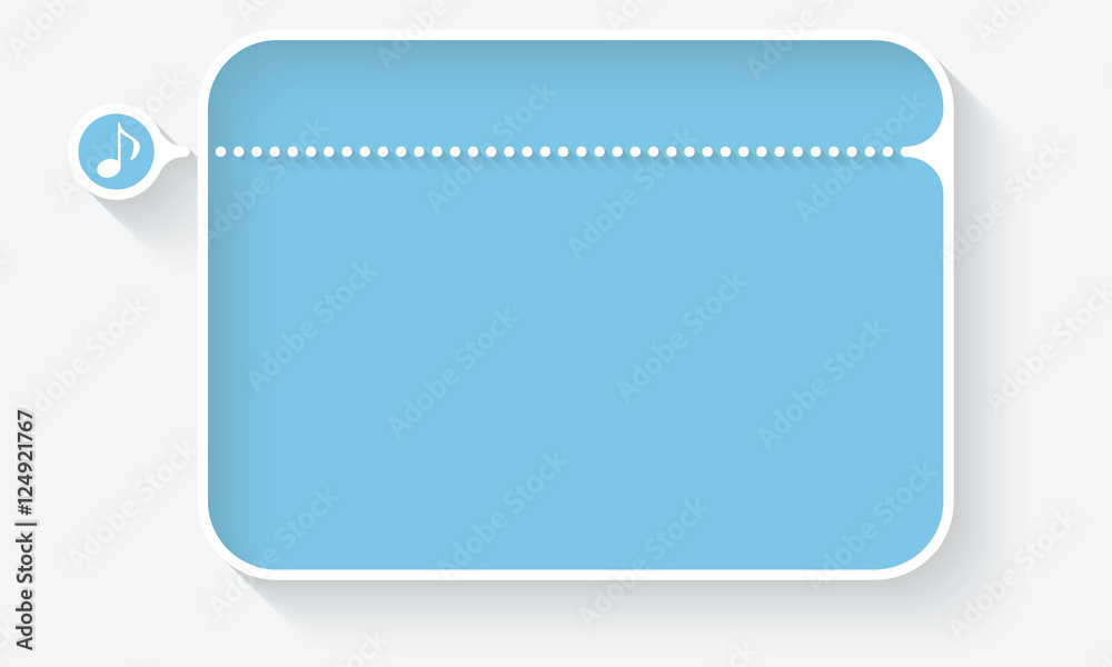 Vector text box for your text and music symbol Vector text box for your text and music symbol