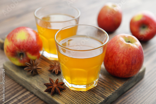 Apple cider in glass