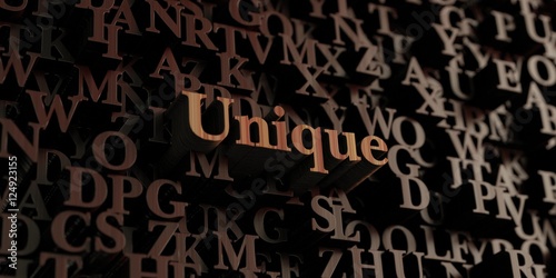 Unique - Wooden 3D rendered letters/message. Can be used for an online banner ad or a print postcard.