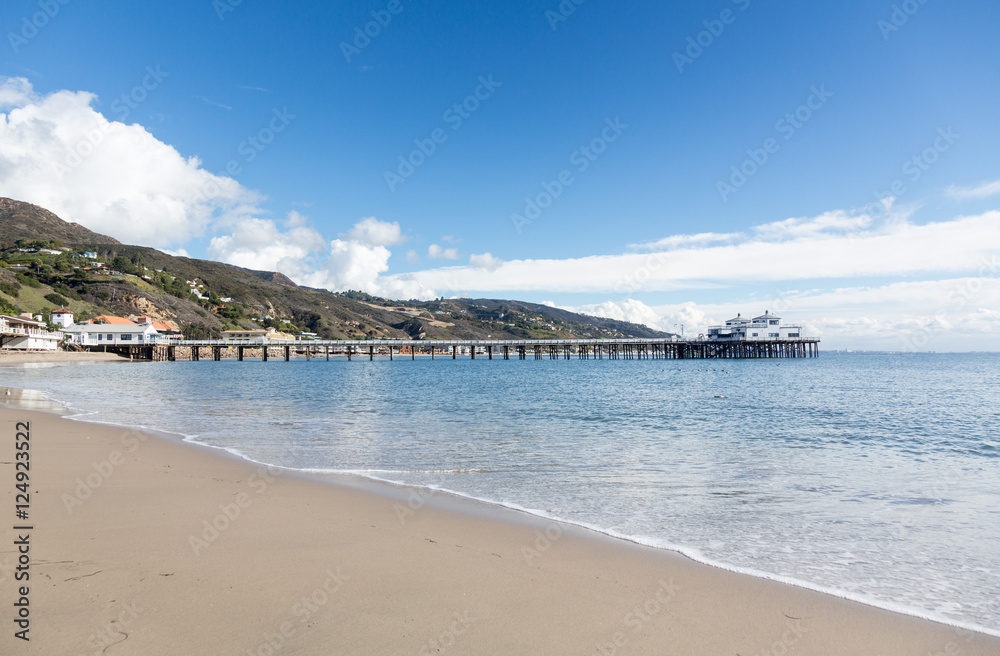 Pier at Malibu Lagoon California Pier at Malibu Lagoon California