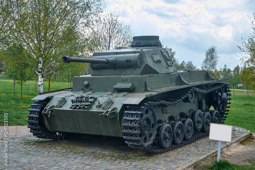 PzKpfw III Ausf.C rare medium German tank of the WWII