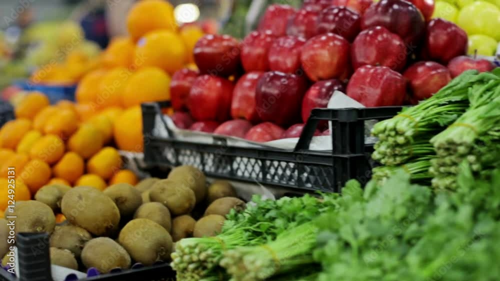 Colorful Fruits And Vegetables Market