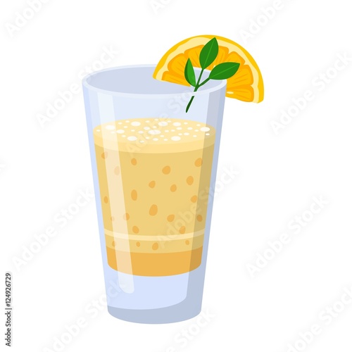 Glass of orange juice
