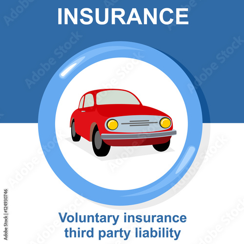 Vector flat insurance icons