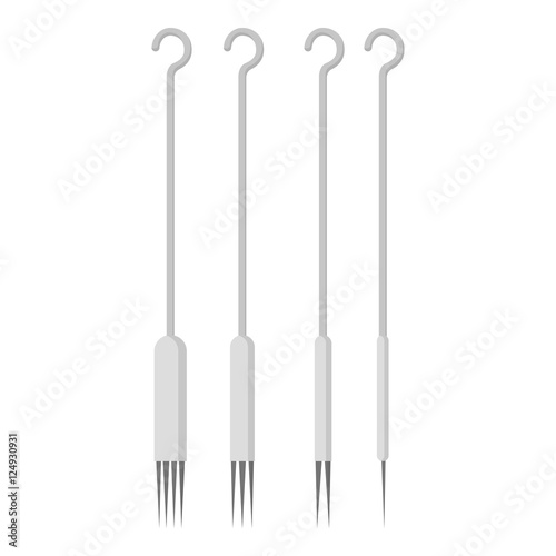 Tattoo Needles icon monochrome. Single tattoo icon from the big studio monochrome.