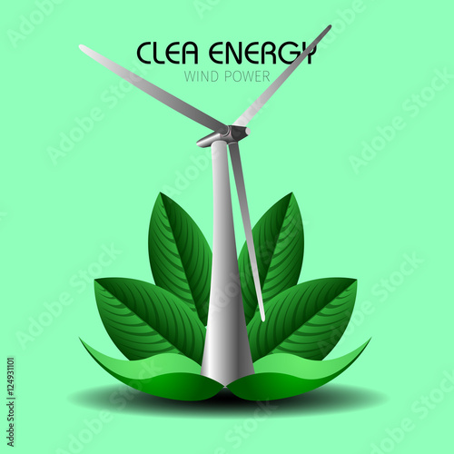 Clean energy illustration