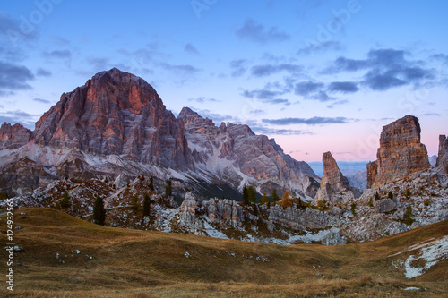 Tofana in the Dolomite alps