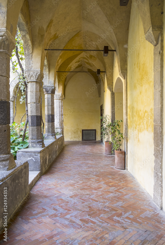 Cloister of Saint Francis of Assisi in Sorrento Italy Cloister of Saint Francis of Assisi in Sorrento Italy
