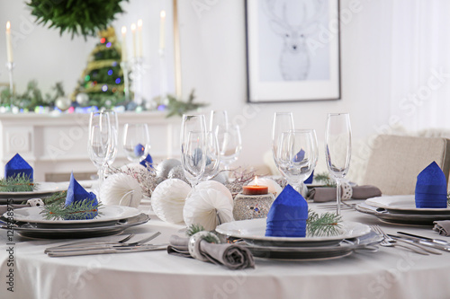 Table served for Christmas ...