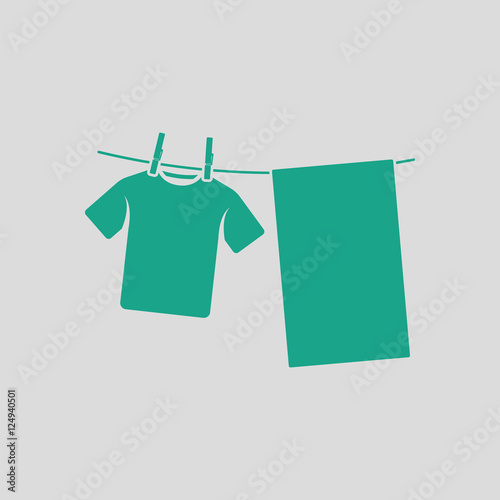 Drying linen icon