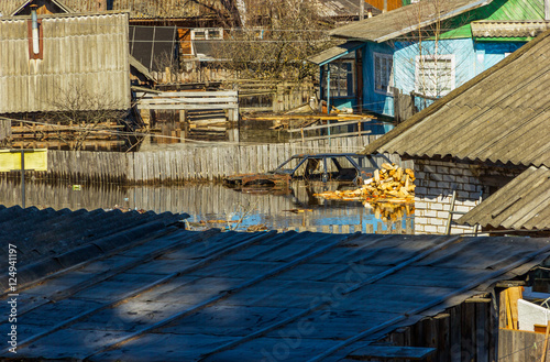 Flooded homes photo