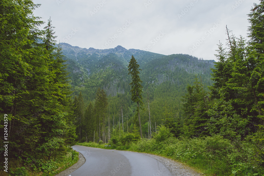 asphalt road in mountain asphalt road in mountain