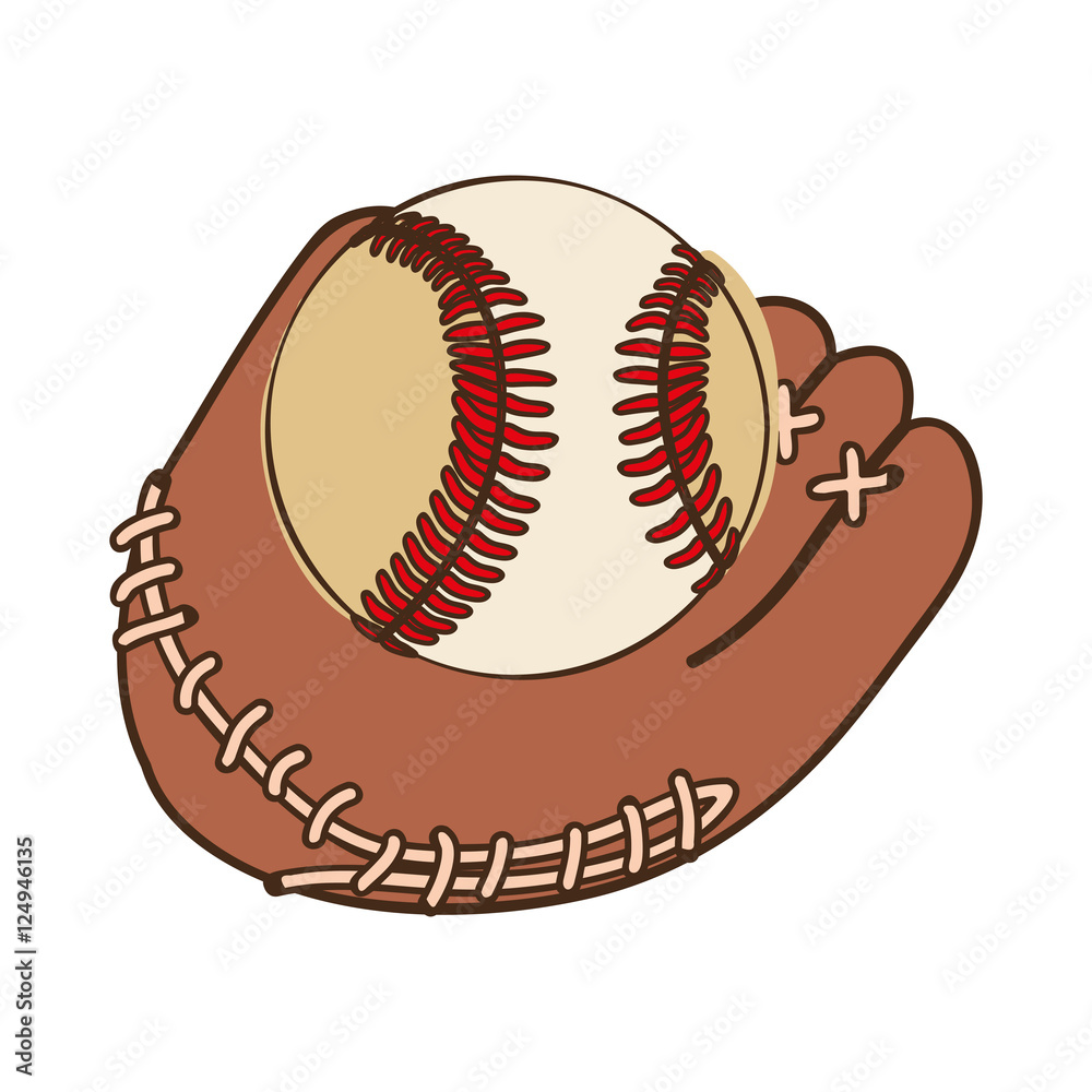 baseball mitt and ball icon image vector illustration design baseball mitt and ball icon image vector illustration design