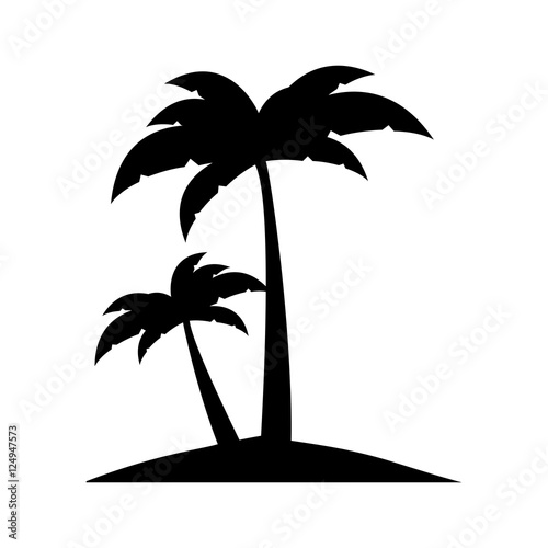 abstract island icon image vector illustration design 