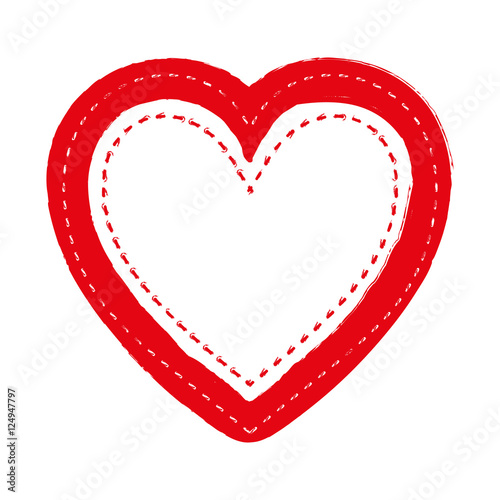 embellished heart cartoon icon image vector illustration design 