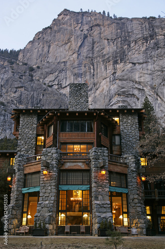 ahwahnee at dusk