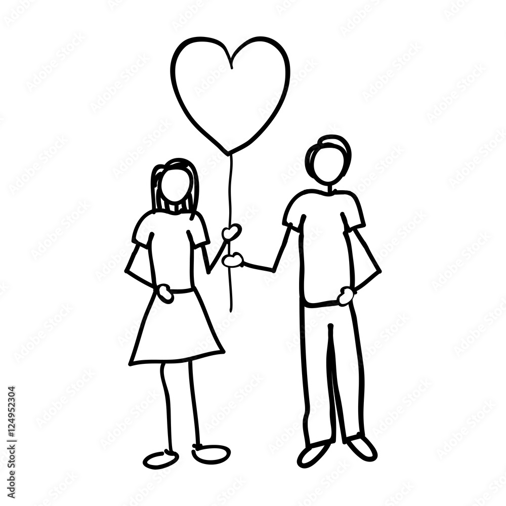 man and woman holding heart cartoon icon image vector illustration design man and woman holding heart cartoon icon image vector illustration design