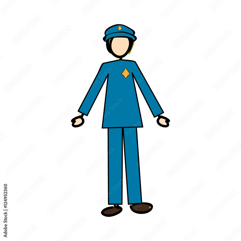 police officer icon image vector illustration design police officer icon image vector illustration design