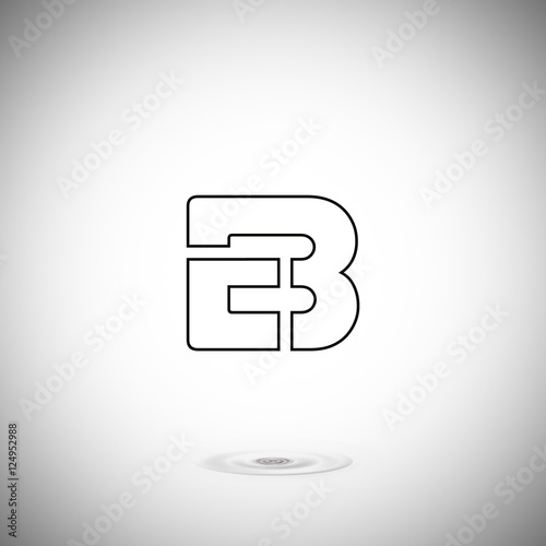 B, Logo B, Letter B, Vector graphic elegant and creative line alphabet / symbol / logo