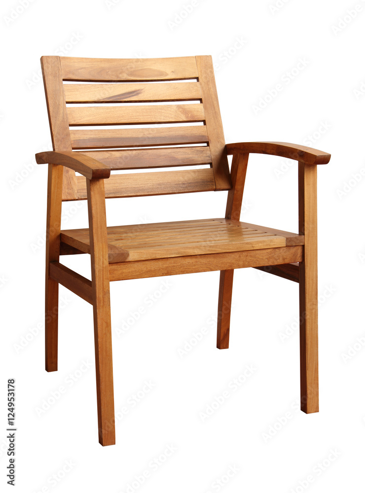 Wooden chair isolated on white background Wooden chair isolated on white background