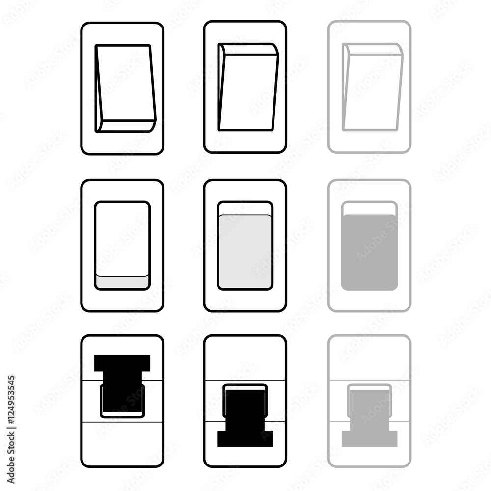 On Off Enable Disable switch icons. Vector illustration.
On Off Enable Disable switch icons. Vector illustration.