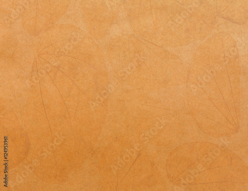 Abstract leaf pattern on brow paper background