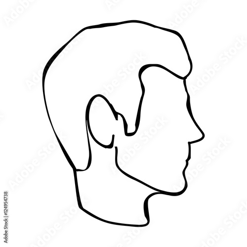 man profile icon image vector illustration design 