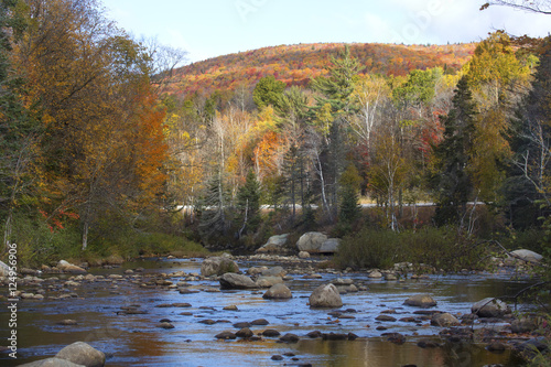 The Ammonusuc River flows through the White Mountains, New Hamps photo