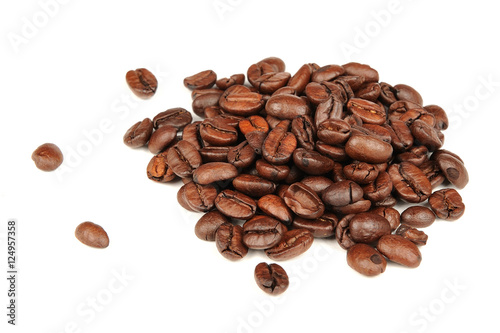 Coffee Beans Isolated on White Background
