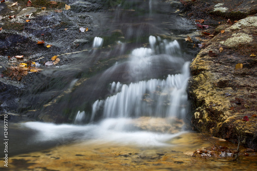 Silky water of Gordon Fall area  White Mountains  New Hampshire.
