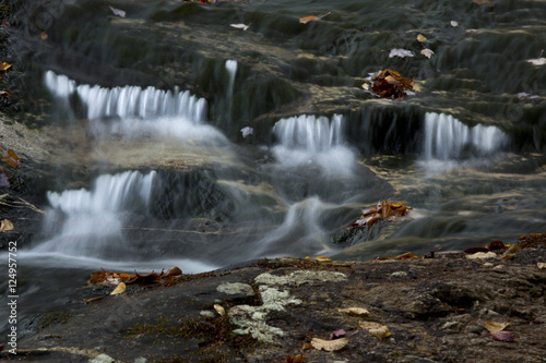 Silky water of Gordon Fall area, White Mountains, New Hampshire.