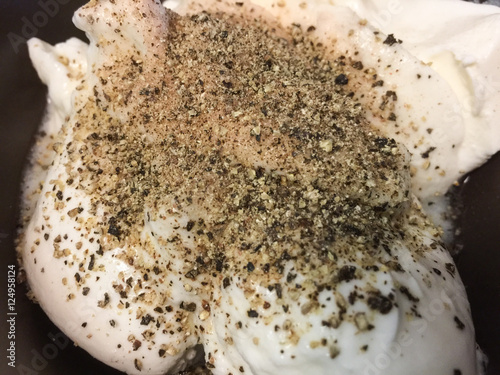 Raw chicken with pepper ready to cook