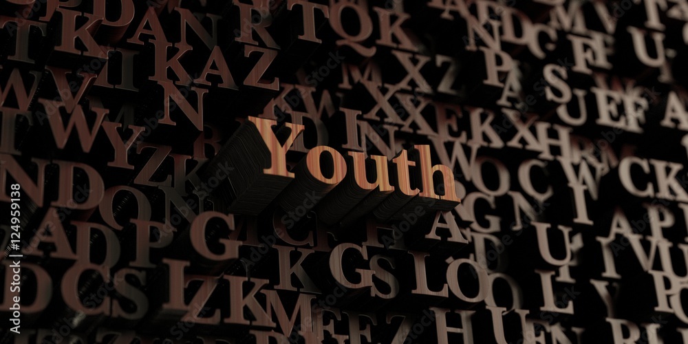 Youth - Wooden 3D rendered letters/message. Can be used for an online banner ad or a print postcard. Youth - Wooden 3D rendered letters/message. Can be used for an online banner ad or a print postcard.