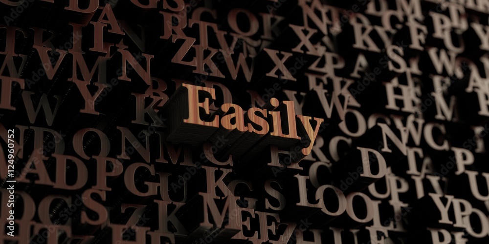 Easily - Wooden 3D rendered letters/message. Can be used for an online banner ad or a print postcard. Easily - Wooden 3D rendered letters/message. Can be used for an online banner ad or a print postcard.